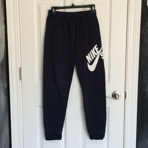 Nike boys navy joggers size XL